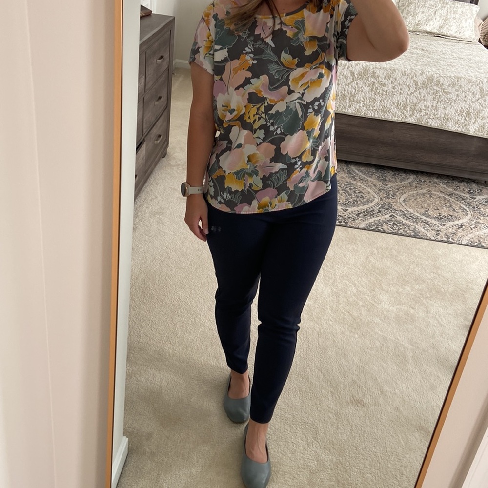 Navy Blue High-waist Skinny Pant LOFT